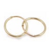 Arracadas lisas 1.3 cm Oro amarillo 10k.
