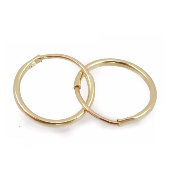 Arracada 1.3 cm Oro amarillo 14 K