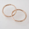 Amor Eterno - Arracadas / Piercing / Aretes / Oro 10k / 7mm / Rosa - Imagen 5