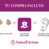 Amor Eterno - Broqueles Boca / Beso / Aretes / Oro 10k - Imagen 9