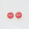 Amor Eterno - Broqueles / Botón Barbie / Aretes Oro 10k - Imagen 4
