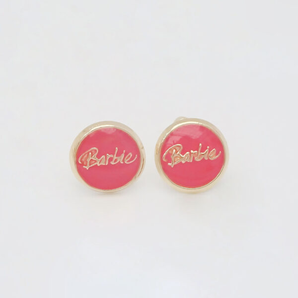 Amor Eterno - Broqueles / Botón Barbie / Aretes Oro 10k - Imagen 4