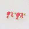 Amor Eterno - Broqueles Perfil Barbie / Aretes Oro 10k - Imagen 7