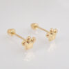 Amor Eterno - Broqueles Coronita Bebé / Aretes / Oro 10k - Imagen 5