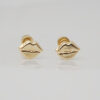 Amor Eterno - Broqueles Boca / Beso / Aretes / Oro 10k - Imagen 4