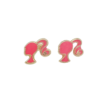 Amor Eterno - Broqueles Perfil Barbie / Aretes Oro 10k