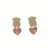 Amor Eterno - Broqueles Aretes / Tous Corazón / Oro 10k / Rosa