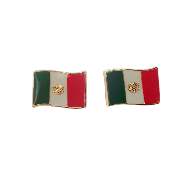 Amor Eterno - Broqueles Independencia México Aretes Oro 10k