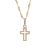 Amor Eterno - Dije Mini Cruz De Cristo En Oro 10k Solido
