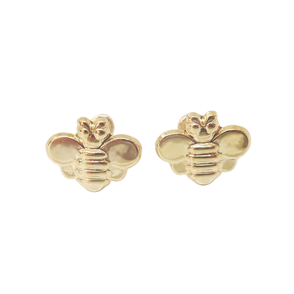 Amor Eterno - Broqueles Abeja / Aretes / Oro 10k