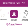 Amor Eterno - Doble Arracada Cadena Larga Piercing / Oro 10k - Imagen 7
