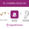 Amor Eterno - Broqueles Corazón Legacy Aretes / Oro 10k - Imagen 8