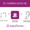 Amor Eterno - Broqueles Destello Luna Estrella Aretes 10k - Imagen 8