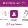 Amor Eterno - Broqueles Par Letra Inicial / Aretes / Oro 10k / D - Imagen 8