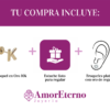 Amor Eterno - Broqueles Una Inicial Letra / Aretes / Oro 10k / K - Imagen 8