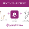 Amor Eterno - Destello / Doble Perforación / Oro 10k - Imagen 8