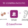 Amor Eterno - Broqueles Esferas Grandes / Aretes / Oro 10k / Durazno - Imagen 9