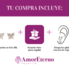 Amor Eterno - Broqueles Mariposa Transparente / Oro Sólido 10k - Imagen 8