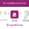 Amor Eterno - Broqueles / Corazón Bisel / Aretes / Oro 10k - Imagen 9