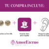 Amor Eterno - Broqueles Bisel Corazón / Aretes / Oro 10k / Transparente - Imagen 9