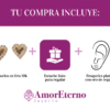 Amor Eterno - Broqueles Corazón Brillo Aretes Oro Sólido 10k - Imagen 8