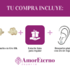 Amor Eterno - Broqueles Elefante Facetado Aretes / Oro 10k - Imagen 8