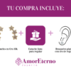 Amor Eterno - Broqueles Estrella Fugaz 15p* / Aretes Oro 10k - Imagen 8