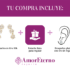 Amor Eterno - Lambada Estrella Fugaz / Aretes / Oro 10k - Imagen 8
