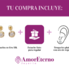 Amor Eterno - Broqueles Facetado Bebé / Aretes / Oro 10k / Transparente - Imagen 8