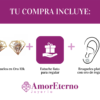 Amor Eterno - Broqueles Diamante / Aretes / Oro 10k - Imagen 9