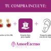 Amor Eterno - Broqueles Facetado Bebé / Aretes / Oro 10k / Rojo - Imagen 9