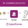 Amor Eterno - Broqueles / Circulo Azucarado Bebé / Oro 10k - Imagen 9