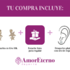 Amor Eterno - Broqueles Estrella Tú Y Yo / Aretes / Oro 10k - Imagen 9