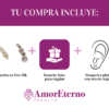 Amor Eterno - Broqueles Lambada 5 Piedras /aretes / Oro 10k - Imagen 9