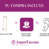 Amor Eterno - Aretes Largos / Oro Sólido 10k Cruz - Imagen 9