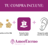 Amor Eterno - Broqueles Margarita / Aretes / Oro Sólido 10k - Imagen 7