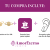 Amor Eterno - Broqueles / Saturno Planeta / Aretes / Oro 10k - Imagen 7