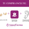 Amor Eterno - Broqueles Ballena / Aretes / Oro 10k - Imagen 9