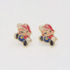 Amor Eterno - Broqueles Mario Bros / Aretes Oro 10k - Imagen 4