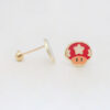 Amor Eterno - Broqueles Mario Bros / Aretes Oro 10k -Toad - Imagen 6