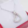 Amor Eterno - Gargantilla / Collar Plata Oro 24k / Corazón - Imagen 4