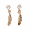 Amor Eterno - Broqueles Pluma Atrapasueño / Aretes / Oro 10k