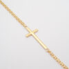 Amor Eterno - Pulsera Cruz / Oro Sólido 10k - Imagen 2