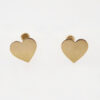 Amor Eterno - Broqueles Tachuela / Aretes / Oro Sólido 10k / Corazón - Imagen 4