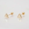Amor Eterno - Broqueles Triángulo Basic / Aretes / Oro 10k - Imagen 6
