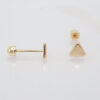 Amor Eterno - Broqueles Triángulo Basic / Aretes / Oro 10k - Imagen 5