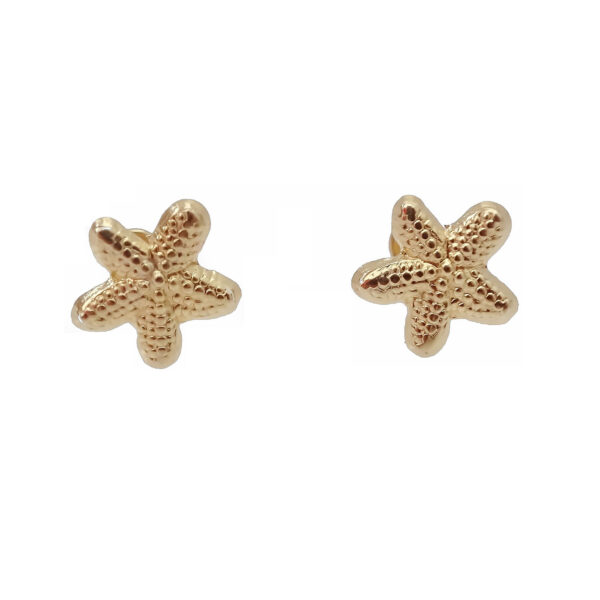 Amor Eterno - Broqueles Estrella Mar Dama / Aretes / Oro 10k