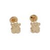 Amor Eterno - Broqueles / Aretes Osito Mini Bebé / Oro 10k