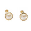 Amor Eterno - Broqueles Perla Facetada / Aretes / Oro 10k