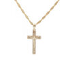Amor Eterno - Dije Cruz Cristo / Oro 10k Solido Amarillo - Imagen 2